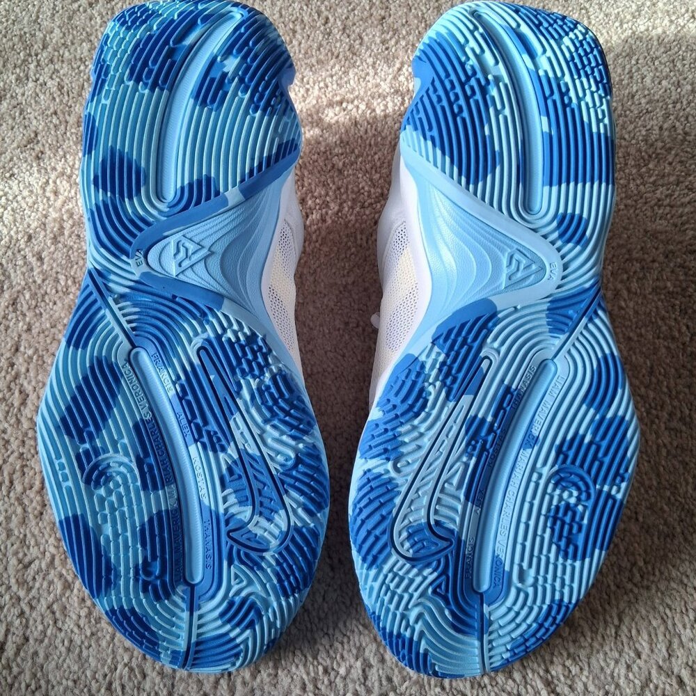Nike Mens Giannis Immortality 3 White-Light Photo Blue-Yellow Sz 12 - Picture 5 of 6